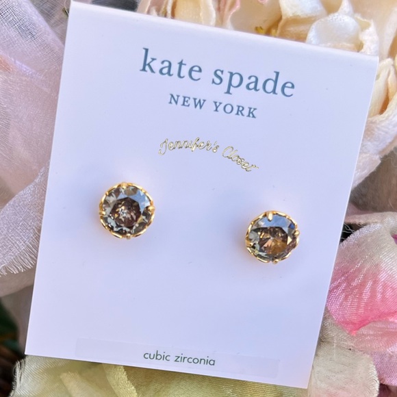 Kate Spade Crystal Stud Earrings NWT - Picture 7 of 7